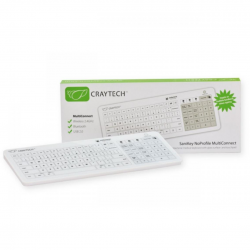 Craytech SaniKey NoProfile MultiConnect draadloos medisch toetsenbord